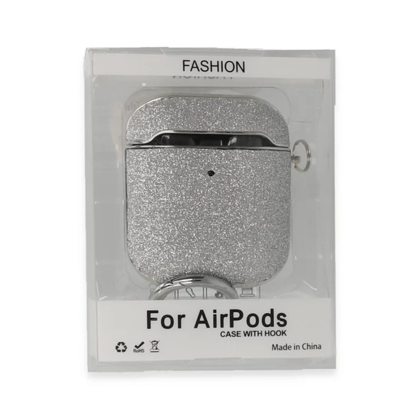Airpods 2 (2.Nesil) Spell Simli Kılıf - Gümüş ürün görseli 1