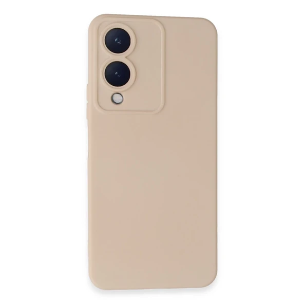 Vivo Y17S Kılıf Nano İçi Kadife Silikon - Pudra ürün görseli 1