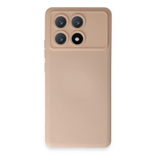 Xiaomi Poco X6 Pro Kılıf Nano İçi Kadife Silikon - Pudra ürün görseli 1