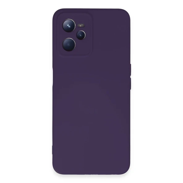 Realme C35 Kılıf Nano İçi Kadife Silikon - Mor ürün görseli 1
