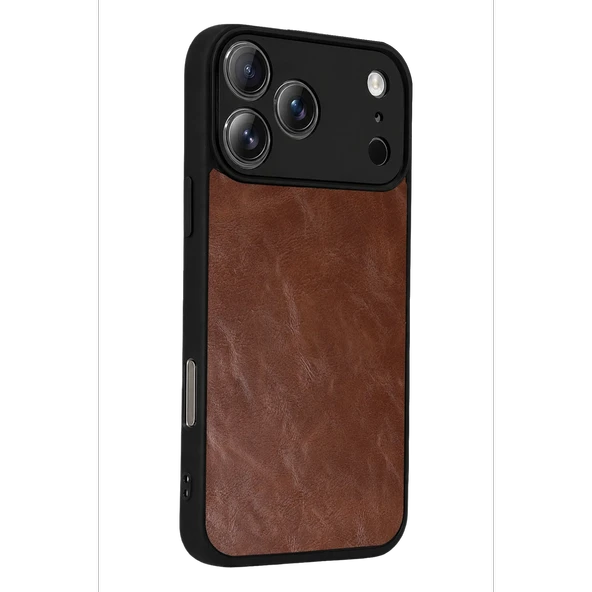 İphone 17 Pro Aras Deri Kapak - Taba - Resim 3
