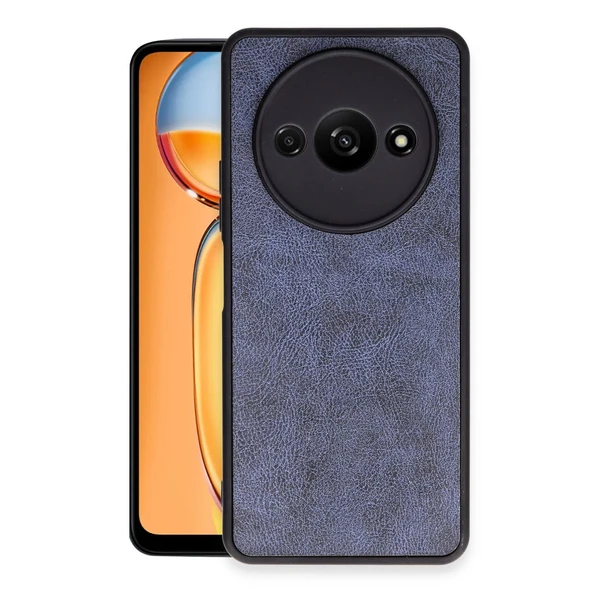 Xiaomi Redmi A3 4G Kılıf Aras Deri Kapak - Lacivert ürün görseli 1