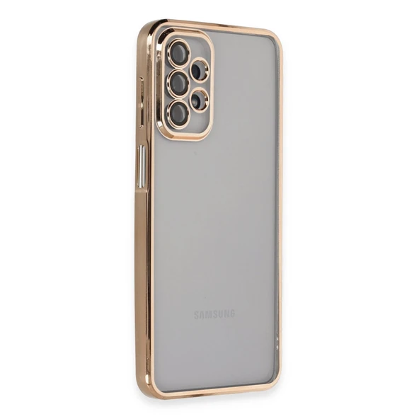 Samsung Galaxy A23 4G Kılıf Razer Lensli Silikon - Gold ürün görseli 1