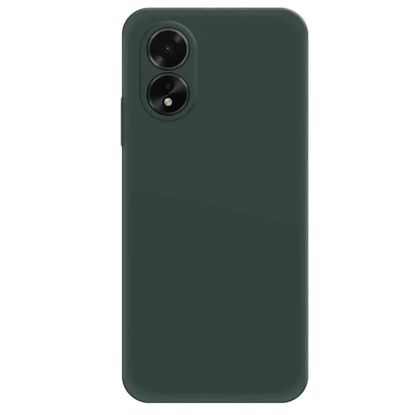 Oppo A38 Kılıf First Silikon - Koyu Yeşil ürün görseli 1
