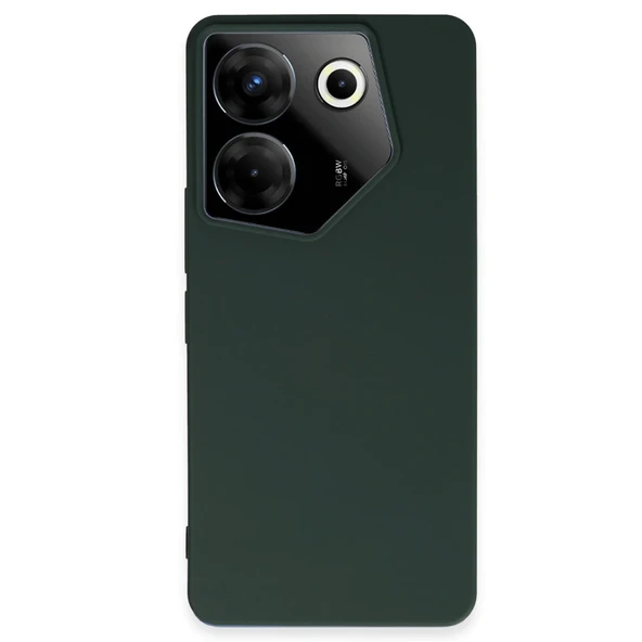Tecno Camon 20 Pro 5G Kılıf First Silikon - Koyu Yeşil ürün görseli 1