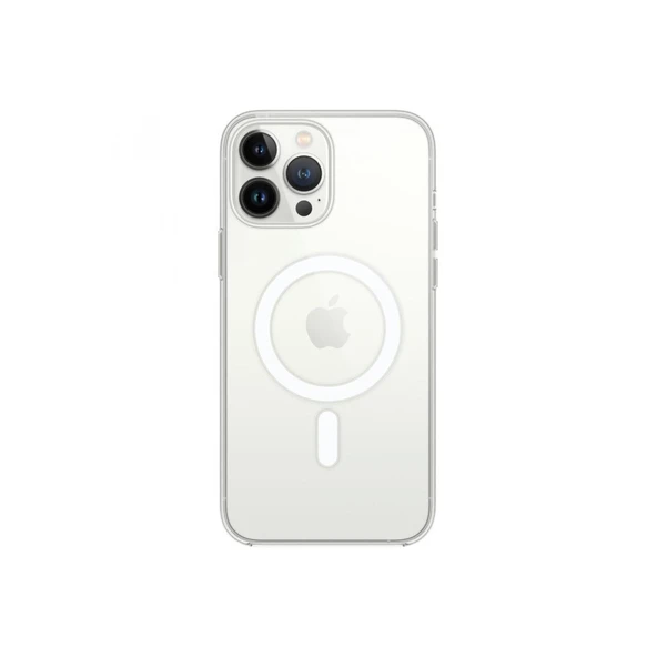 İphone 13 Pro Kılıf Magneticsafe Şeffaf Silikon - Şeffaf ürün görseli 1