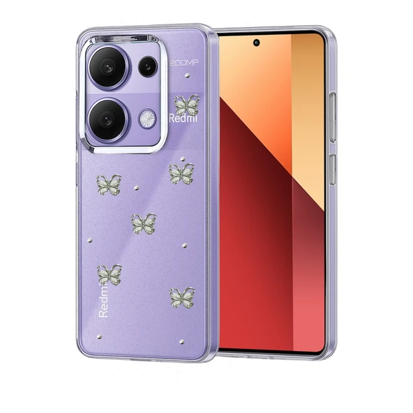 Xiaomi Redmi Note 13 Pro 4G Fiyonk Desenli Kapak - Desen 9 ürün görseli 1