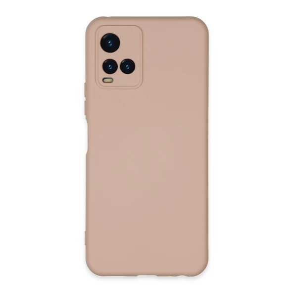 Vivo Y21S Kılıf Nano İçi Kadife Silikon - Pudra ürün görseli 1
