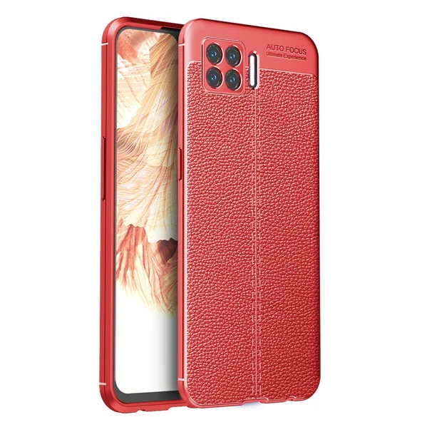 Oppo A73 Kılıf Auto Focus Kapak - Kırmızı ürün görseli 1