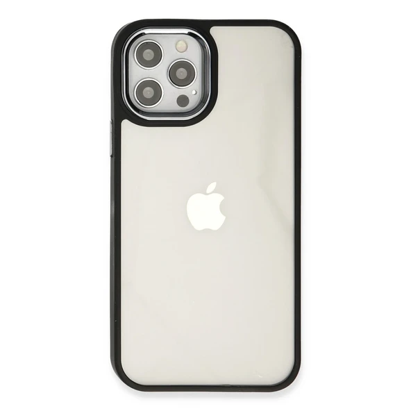 İphone 12 Pro Max Kılıf Dora Kapak - Siyah - Resim 3