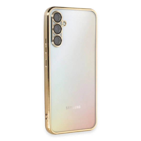 Samsung Galaxy A54 5G Kılıf Razer Lensli Silikon - Gold ürün görseli 1