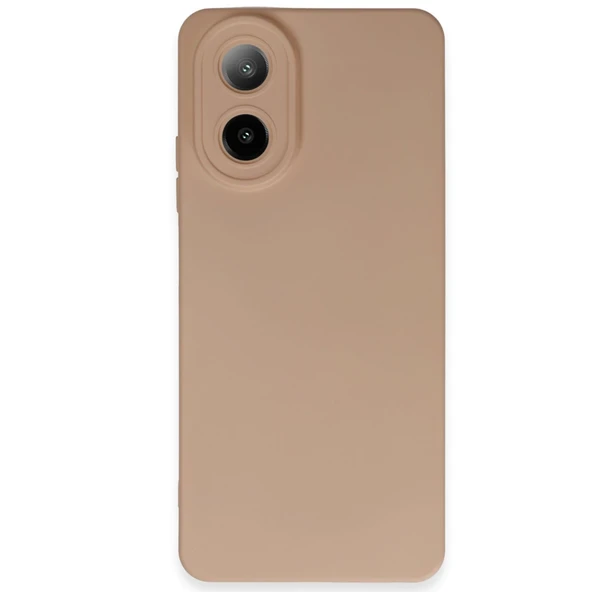 Oppo A38 Kılıf Nano İçi Kadife Silikon - Pudra ürün görseli 1