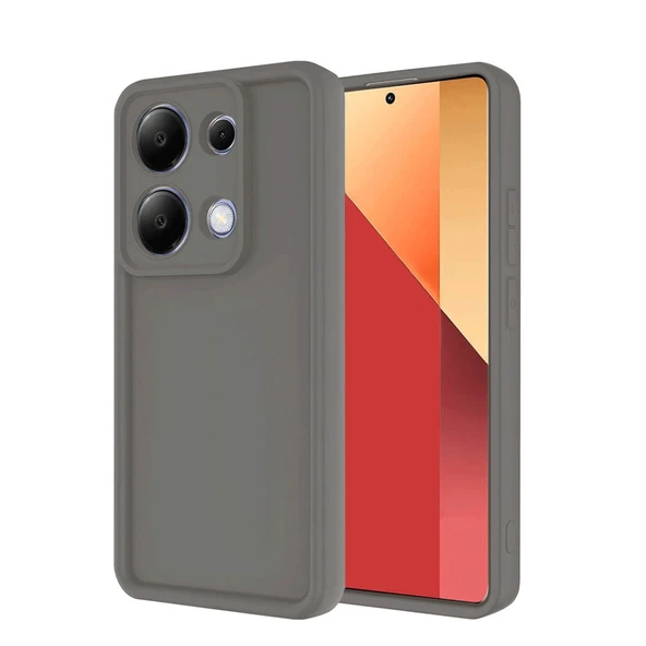 Xiaomi Redmi Note 13 Pro 4G Kılıf Viera Silikon - Gri ürün görseli 1