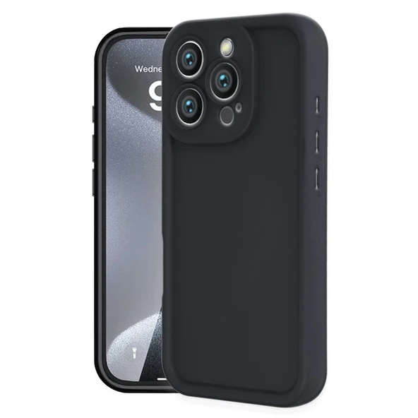 İphone 16 Pro Max Kılıf Viera Silikon - Siyah ürün görseli 1