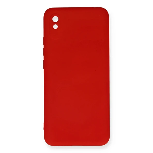 Xiaomi Redmi 9A Kılıf Nano İçi Kadife Silikon - Kırmızı ürün görseli 1