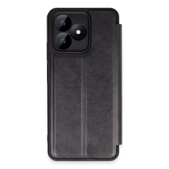 Realme Note 50 4G Kılıf Flip Cover - Siyah ürün görseli 1