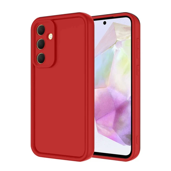 Samsung Galaxy A16 5G Kılıf Viera Silikon - Kırmızı ürün görseli 1