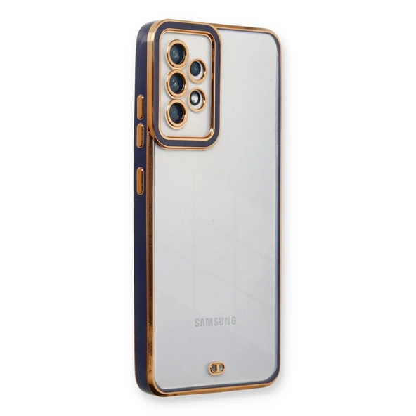 Samsung Galaxy A73 5G Kılıf Liva Lens Silikon - Mavi ürün görseli 1