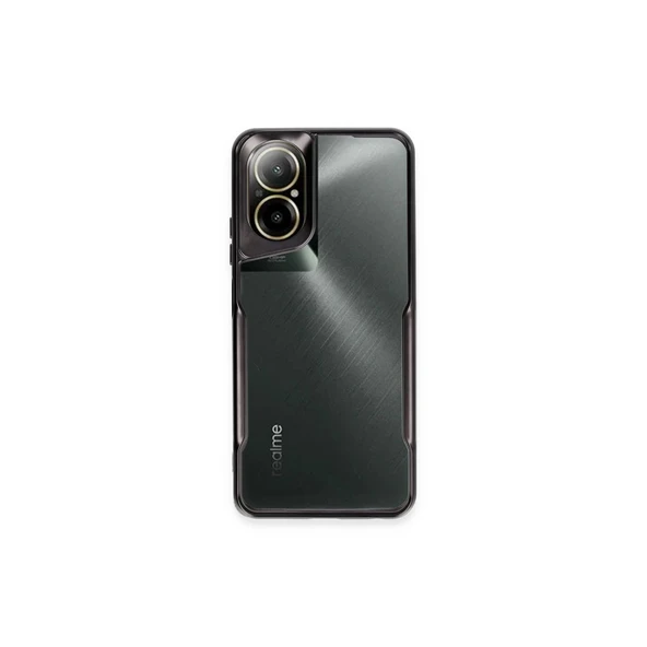 Realme 12 Lite Kılıf Boyi Silikon Kapak - Siyah ürün görseli 1