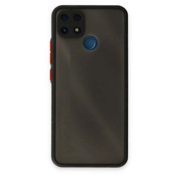 Realme C25 Kılıf Montreal Silikon Kapak - Siyah ürün görseli 1