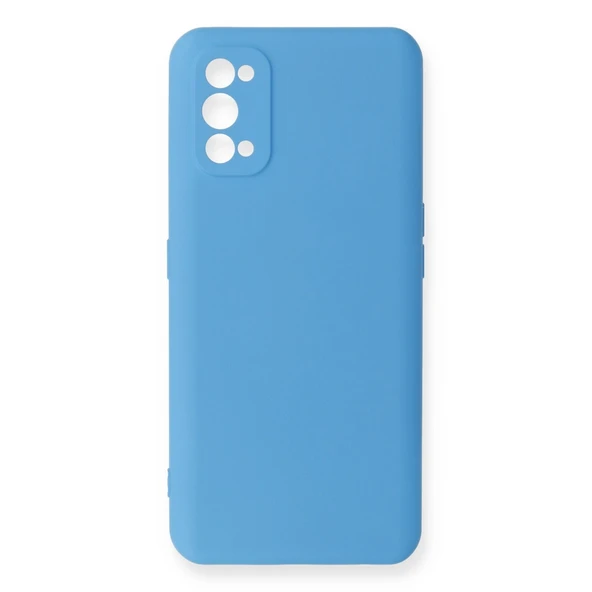 Realme 7 Pro Kılıf Nano İçi Kadife Silikon - Mavi ürün görseli 1