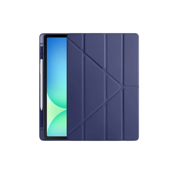 İpad Pro 13 (2024) Kılıf Kalemlikli Hugo Tablet Kılıfı - Lacivert ürün görseli 1