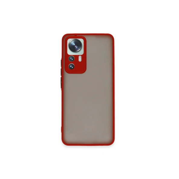Xiaomi Mi 12T Pro Kılıf Montreal Silikon Kapak - Kırmızı ürün görseli 1