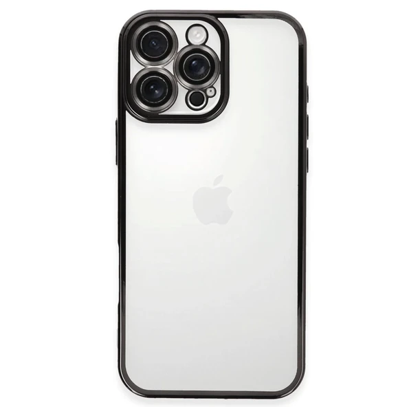 İphone 16 Pro Max Kılıf Razer Lensli Silikon - Siyah ürün görseli 1