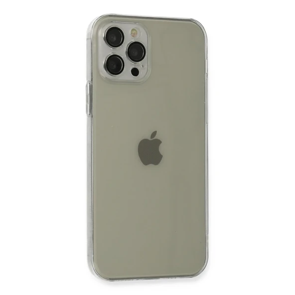 İphone 12 Pro Kılıf Fly Lens Silikon - Şeffaf - Resim 2