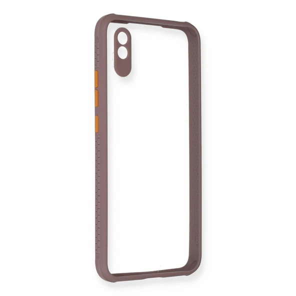 Xiaomi Redmi 9A Kılıf Miami Şeffaf Silikon - Açık Mor ürün görseli 1