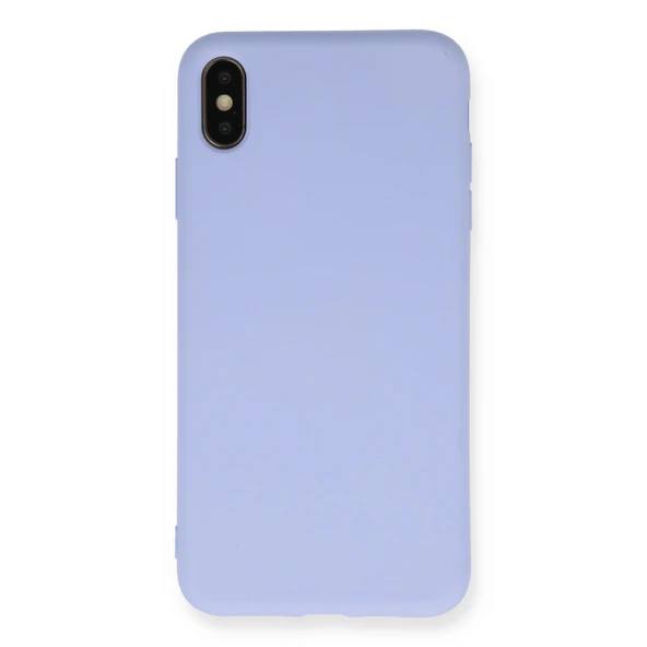 İphone Xs Max Kılıf Nano İçi Kadife Silikon - Lila ürün görseli 1