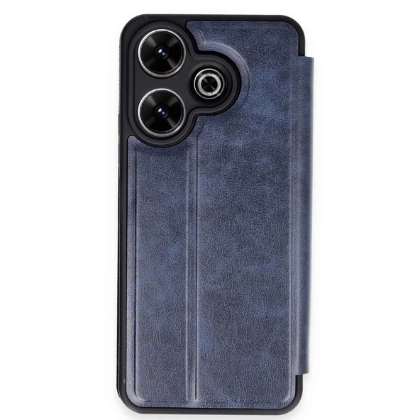 Xiaomi Redmi 13 4G Kılıf Flip Cover - Lacivert ürün görseli 1