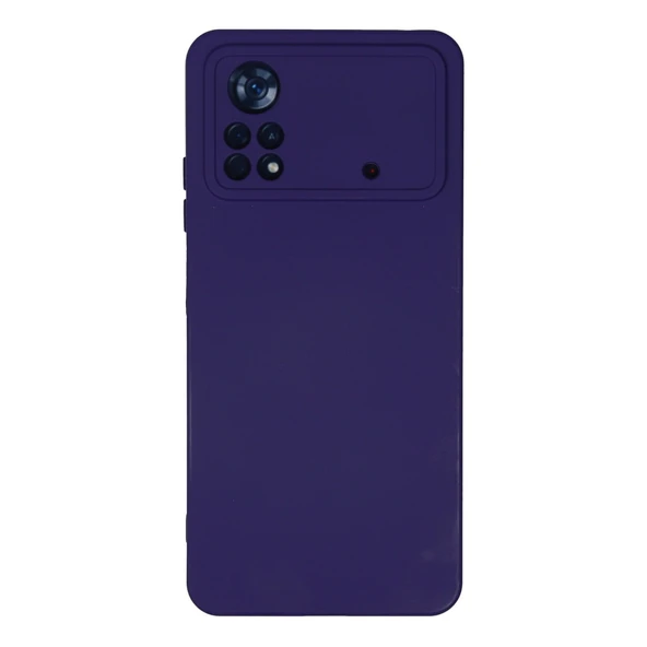 Xiaomi Poco X4 Pro 5G Kılıf Nano İçi Kadife Silikon - Mor ürün görseli 1