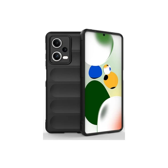 Xiaomi Poco X5 5G Kılıf Optimum Silikon - Siyah ürün görseli 1