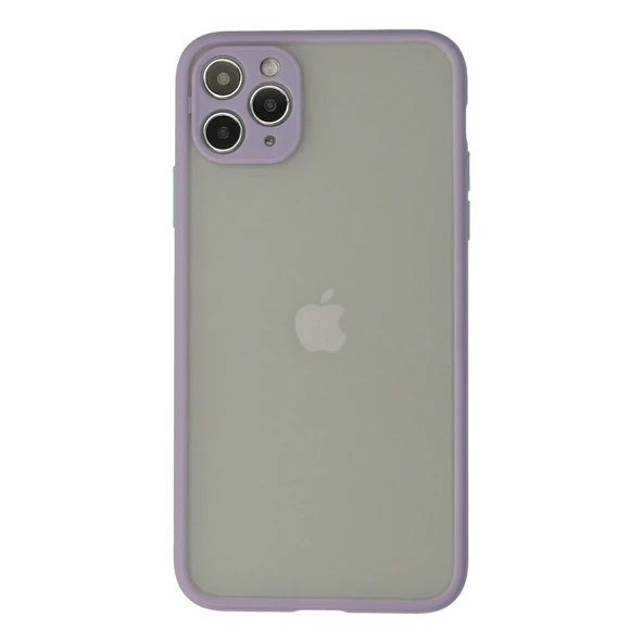 İphone 12 Pro Max Kılıf Montreal Silikon Kapak - Mor ürün görseli 1