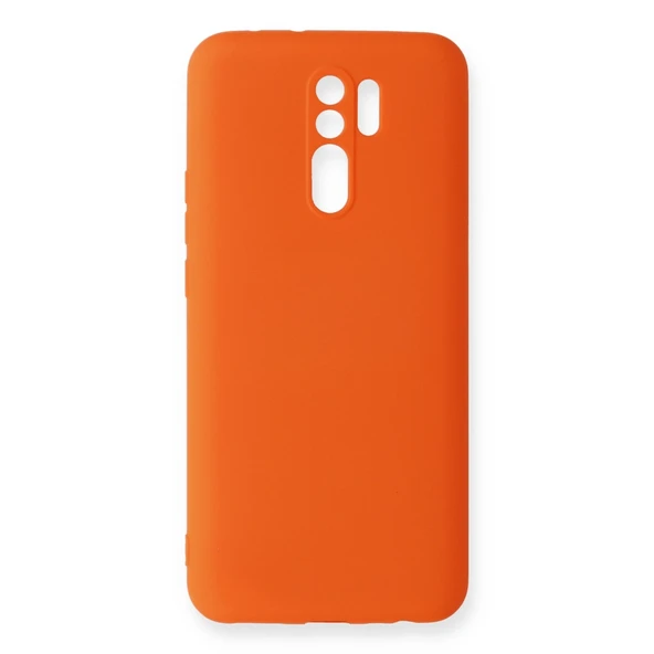 Xiaomi Redmi 9 Kılıf Nano İçi Kadife Silikon - Turuncu ürün görseli 1