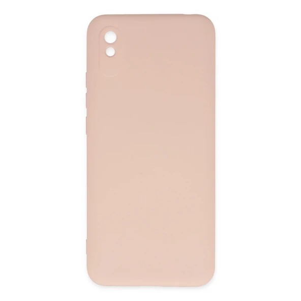 Xiaomi Redmi 9A Kılıf Nano İçi Kadife Silikon - Pudra ürün görseli 1