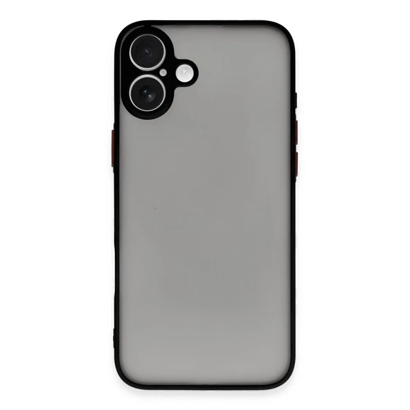 İphone 16 Kılıf Montreal Silikon Kapak - Siyah ürün görseli 1