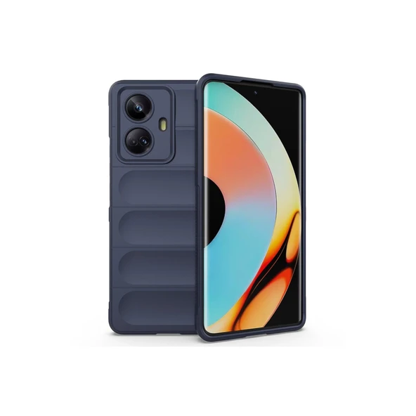 Realme 10 Pro 5G Kılıf Optimum Silikon - Lacivert ürün görseli 1