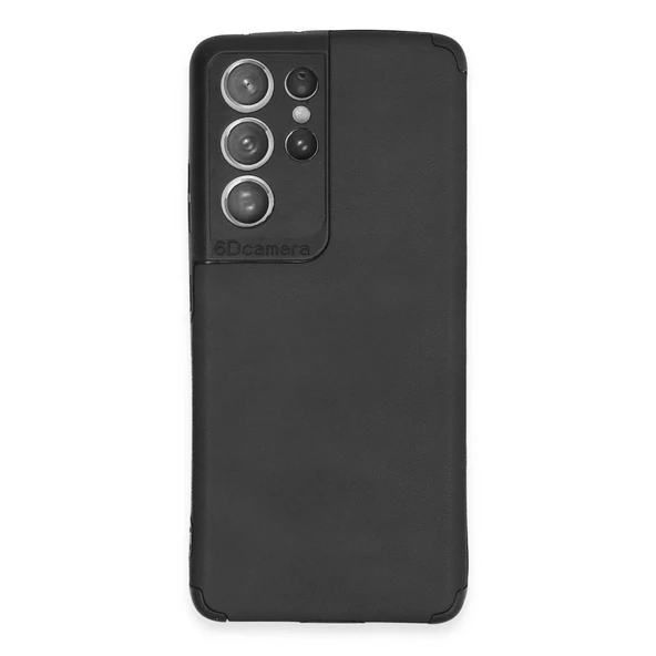 Samsung Galaxy S21 Ultra Kılıf Loop Deri Silikon - Siyah ürün görseli 1