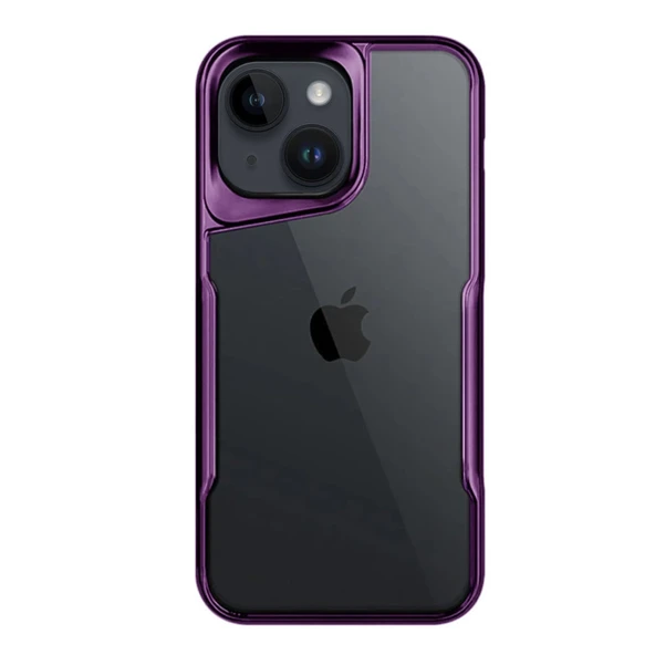 İphone 15 Kılıf Boyi Silikon Kapak - Derin Mor ürün görseli 1