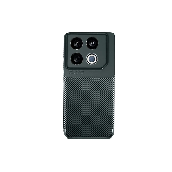 İnfinix Gt 20 Pro Kılıf Auto Focus Karbon Kapak - Koyu Yeşil ürün görseli 1