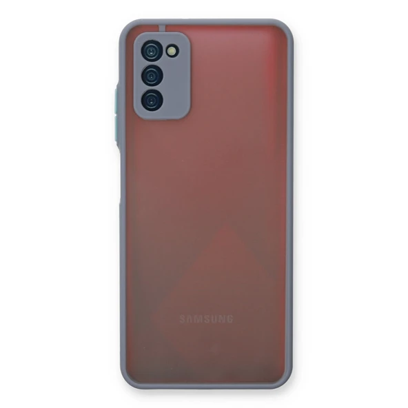 Samsung Galaxy A03S Kılıf Montreal Silikon Kapak - Gri ürün görseli 1