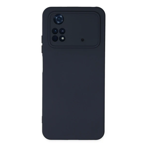 Xiaomi Poco M4 Pro 4G Kılıf Nano İçi Kadife Silikon - Lacivert ürün görseli 1