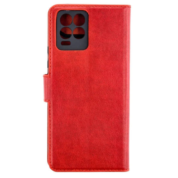 Realme 8 Pro Kılıf Trend S Plus Kapaklı Kılıf - Kırmızı ürün görseli 1