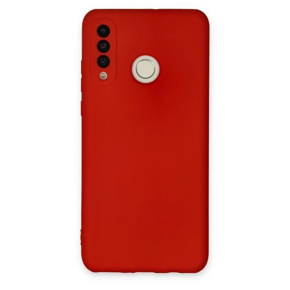 Huawei P30 Lite Kılıf Nano İçi Kadife Silikon - Kırmızı ürün görseli 1