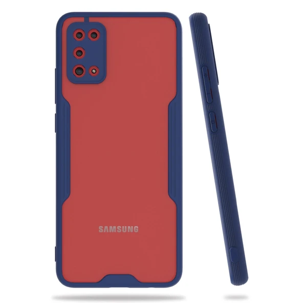 Samsung Galaxy A02S Kılıf Platin Silikon - Lacivert ürün görseli 1