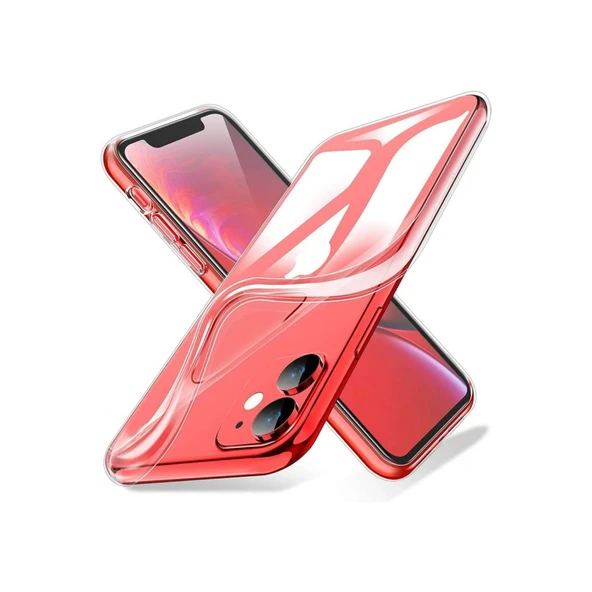 İphone 11 Kılıf Lüx Şeffaf Silikon - Resim 3