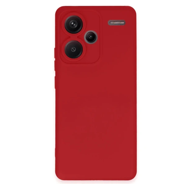 Xiaomi Redmi Note 13 Pro Plus Kılıf Nano İçi Kadife Silikon - Kırmızı ürün görseli 1