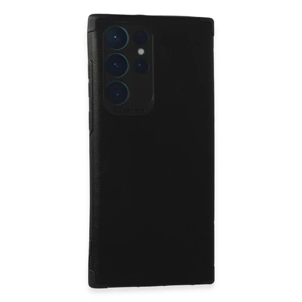 Samsung Galaxy S22 Ultra Kılıf Loop Deri Silikon - Siyah ürün görseli 1